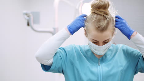 medium shot of exhausted dentist sitting at chair 3