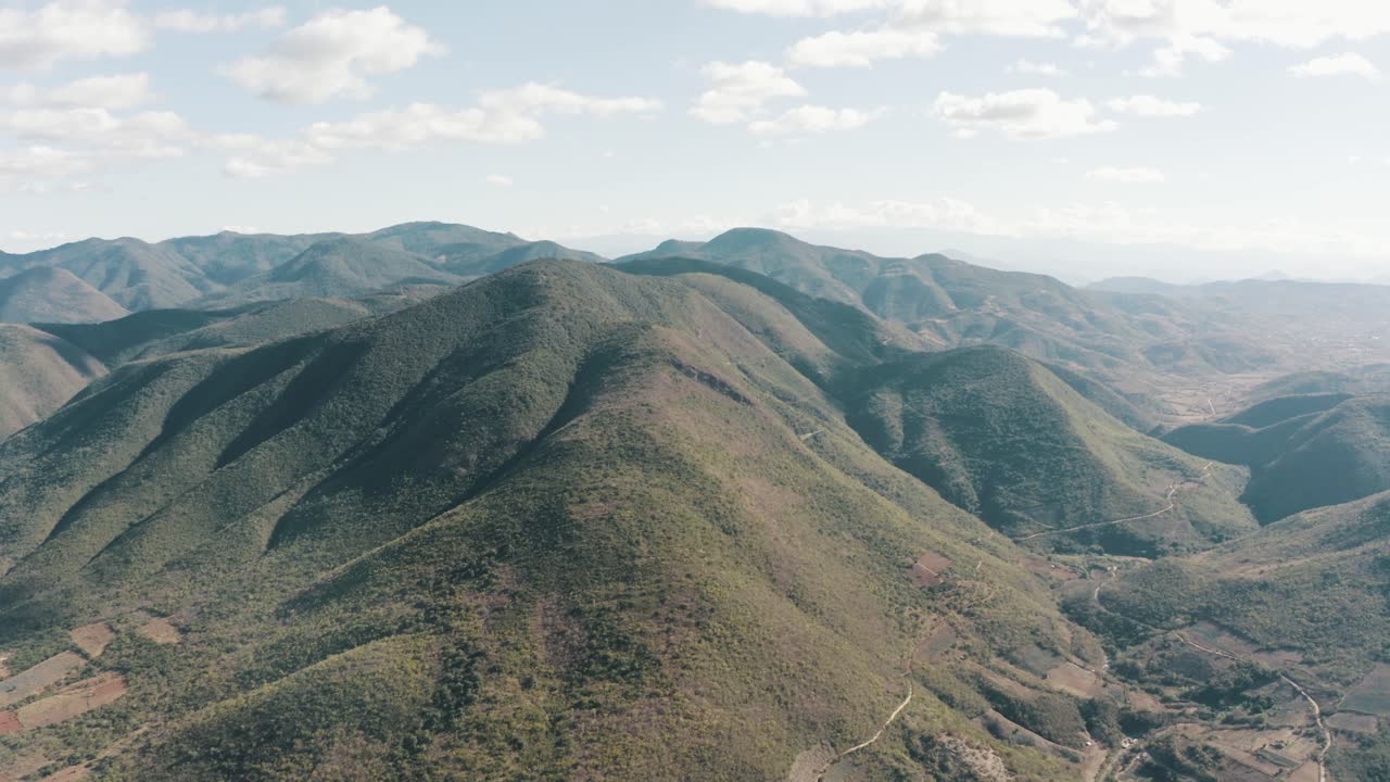 Vista drone di paesaggi a Oaxaca, Messico