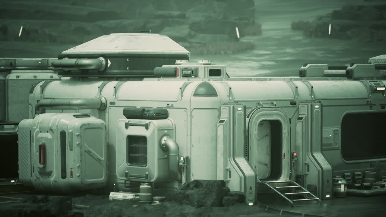 미래의 우주 정거장은 황량한 행성에 있습니다.