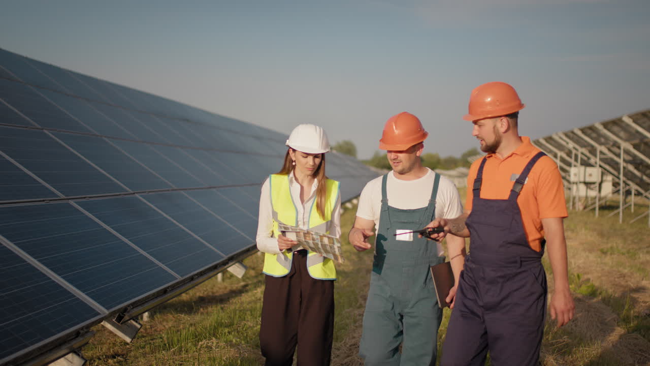 equipo de mantenimiento de paneles solares