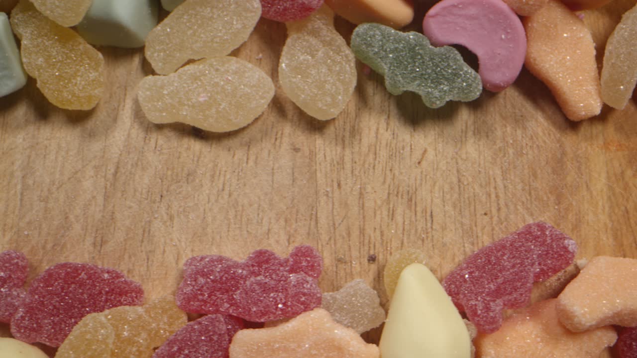 dulces y deliciosos caramelos azucarados