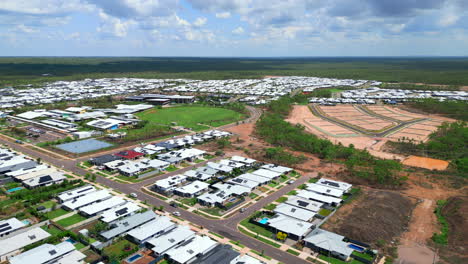 Suburban-area-with-now-land-subdivision-aerial-drone