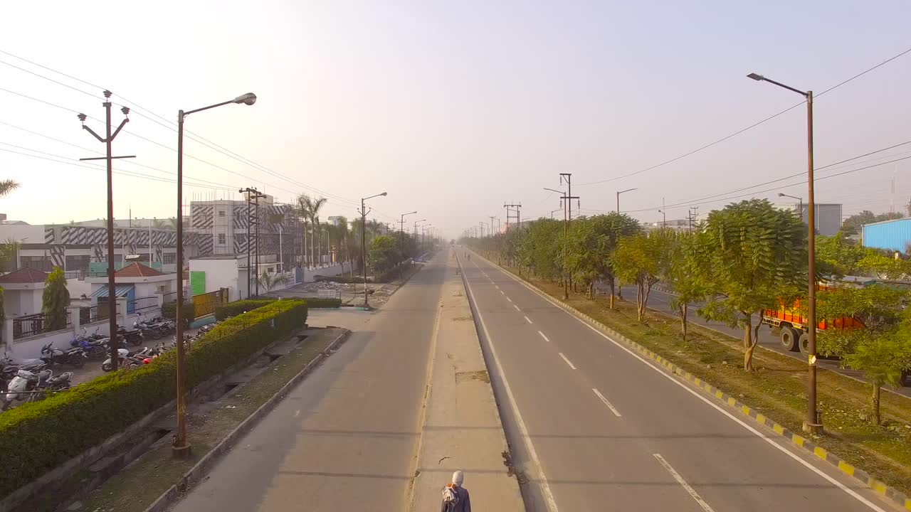 깨끗하고 푸른 도시의 아름다움