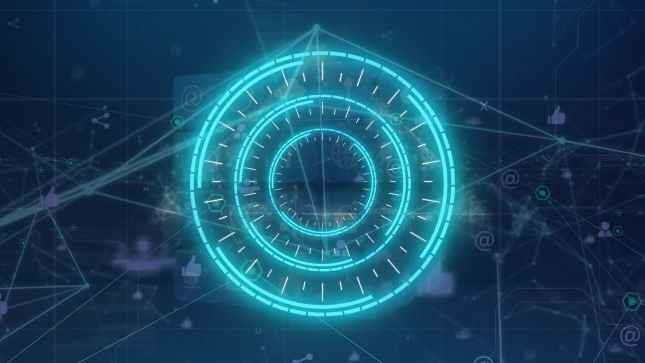 범위 이상의 연결을 가진 네트워크의 애니메이션