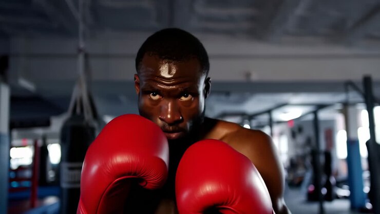 Intenso allenamento di pugilato in palestra