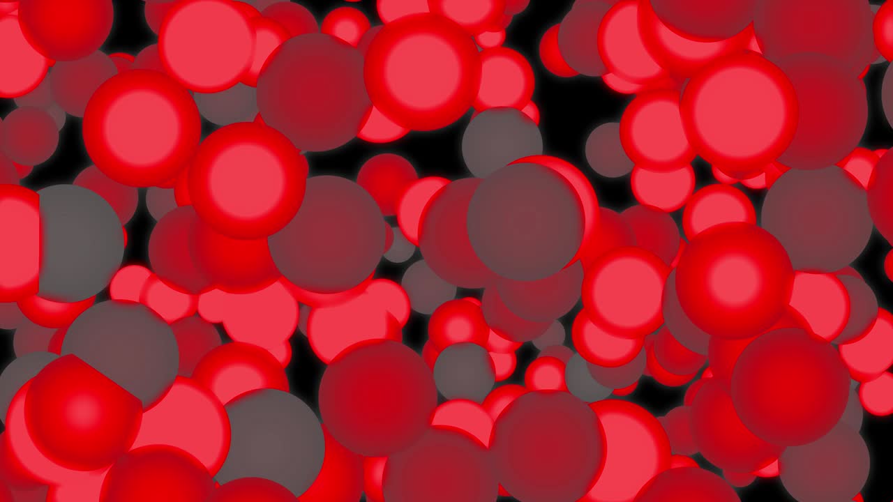 큰 크기의 점 공이 움직이는 애니메이션 모션 그래픽