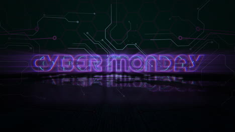 Cyber-Monday-Neonbeleuchtet-In-Einem-Motherboard