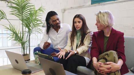 business team collaborating in the office