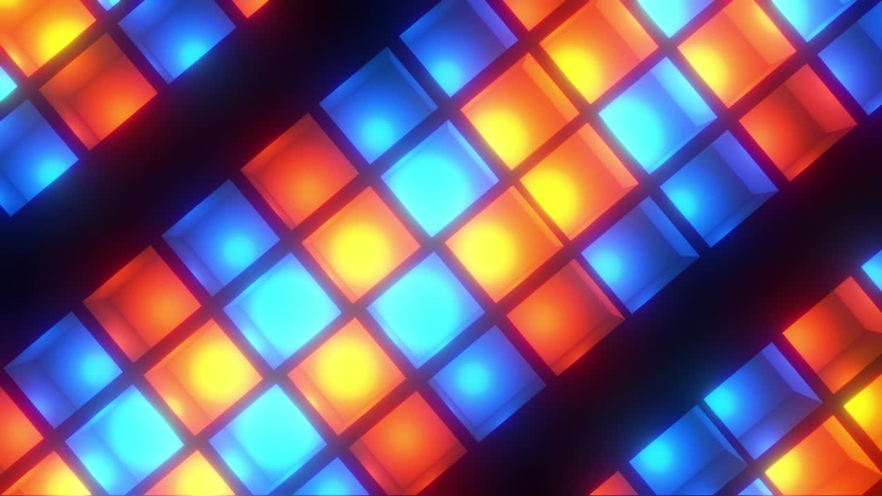 Cubi di Luce Colorati Astratti