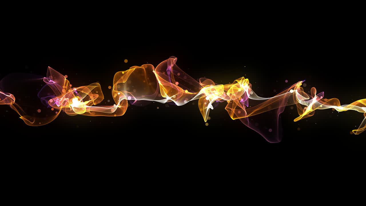Sfondo astratto con particelle danzanti.