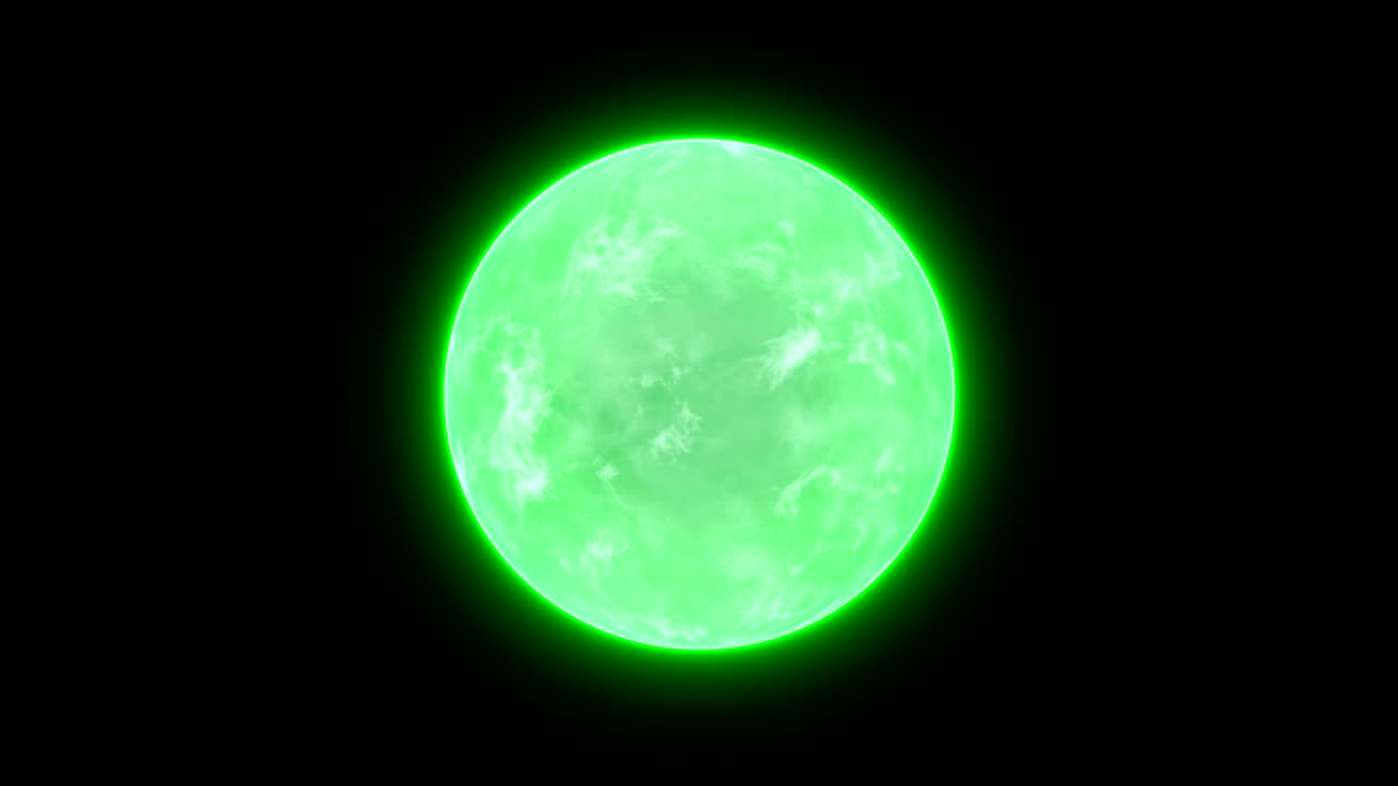 abstract energy ball science background loop green