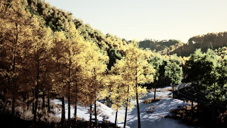 stunning landscape during fall for september