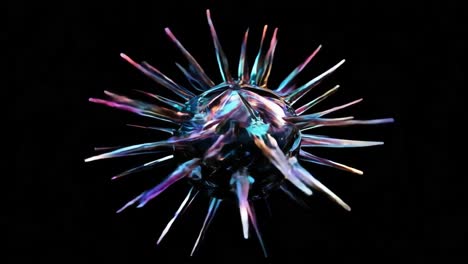 Abstract 3D Render of a Spiky Microbe