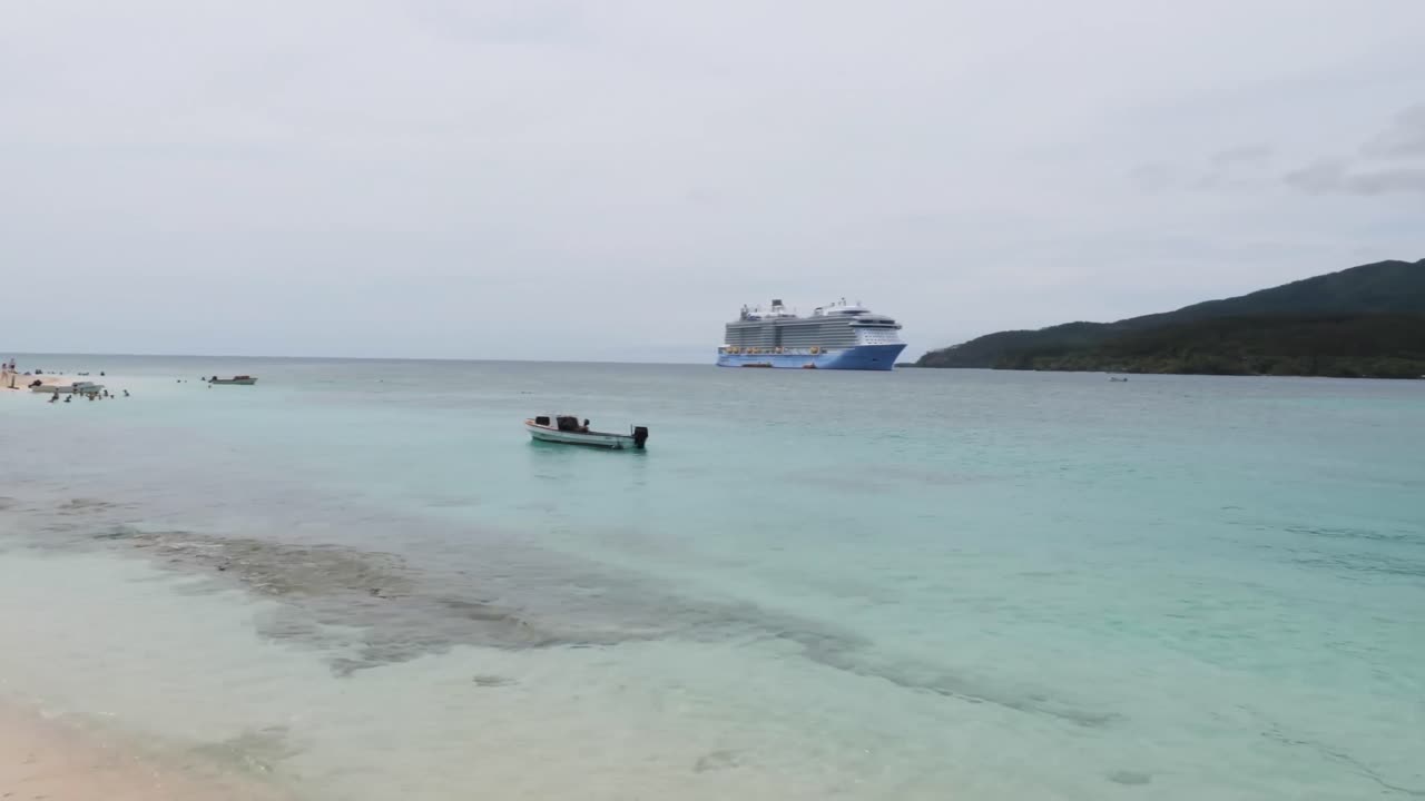 Tropical Island Beach Getaway with Cruise Ship