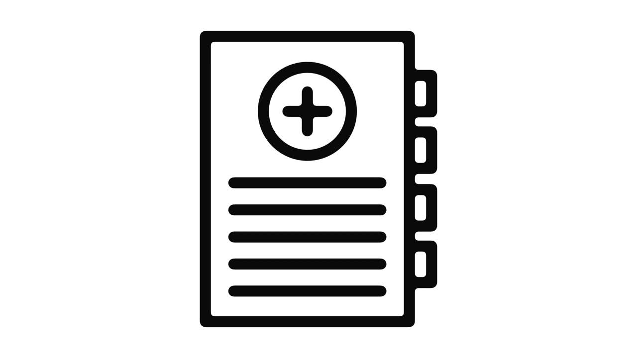 gráfico de movimiento de la línea de archivo del paciente