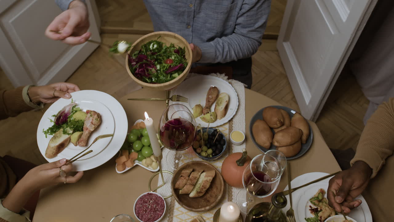 Festive Thanksgiving Dinner with Family and Friends