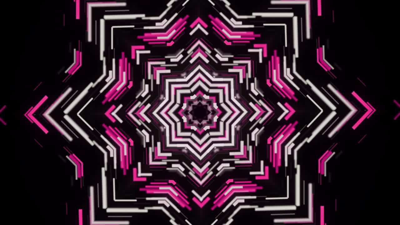 Abstract Geometric Kaleidoscope Design