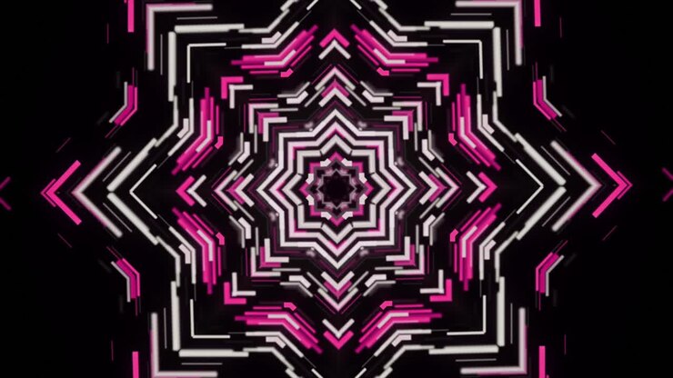 Abstract Geometric Kaleidoscope Design