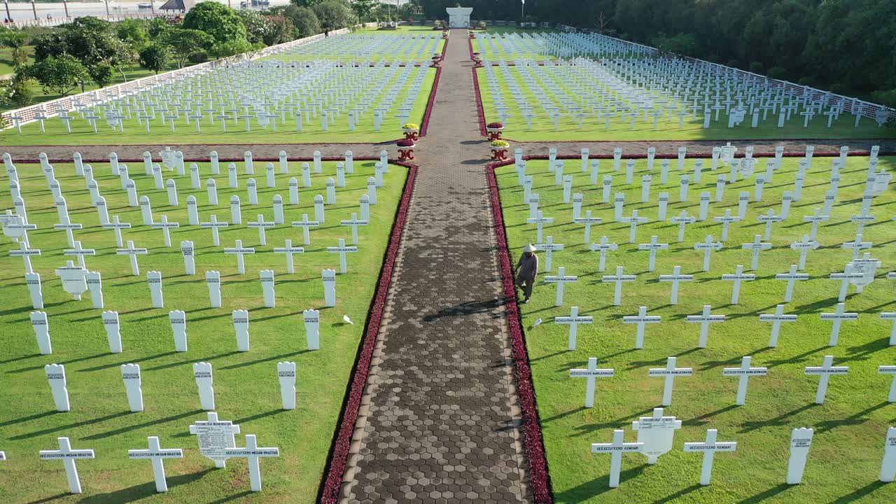 cementerio de guerra vista aérea