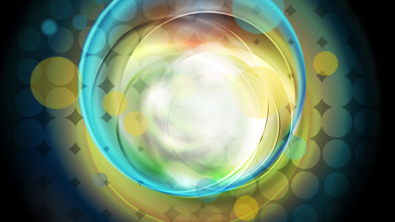 colores brillantes formas circulares abstractas fondo de movimiento tecnológico