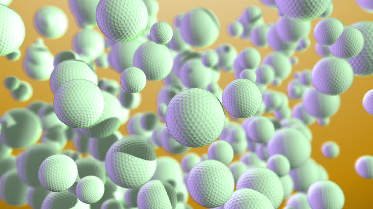 스포츠 배경 골프 공 노란색