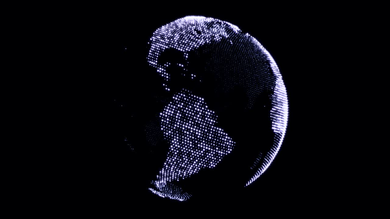 gráficos de movimiento abstractos - la tierra explotando (bucle)
