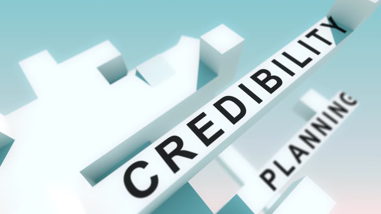 Content marketing Communities words animated with cubes