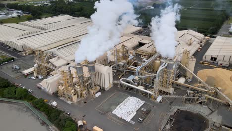 Industrial-scene-of-wood-manufacture-in-New-Zealand