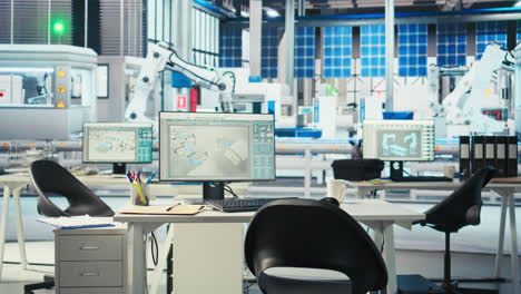 technician ready to work after consulting photovoltaics production layouts