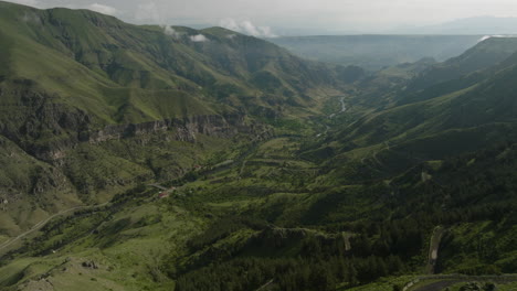 majestic mountains and rivers in the southern caucasus near vardzia in the samtskhe-javakheti region of georgia