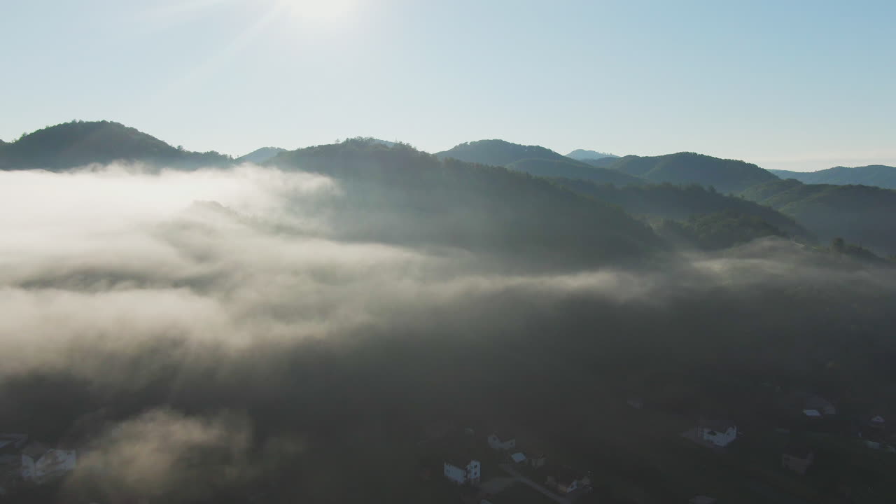Mountains and Fog Landscape
