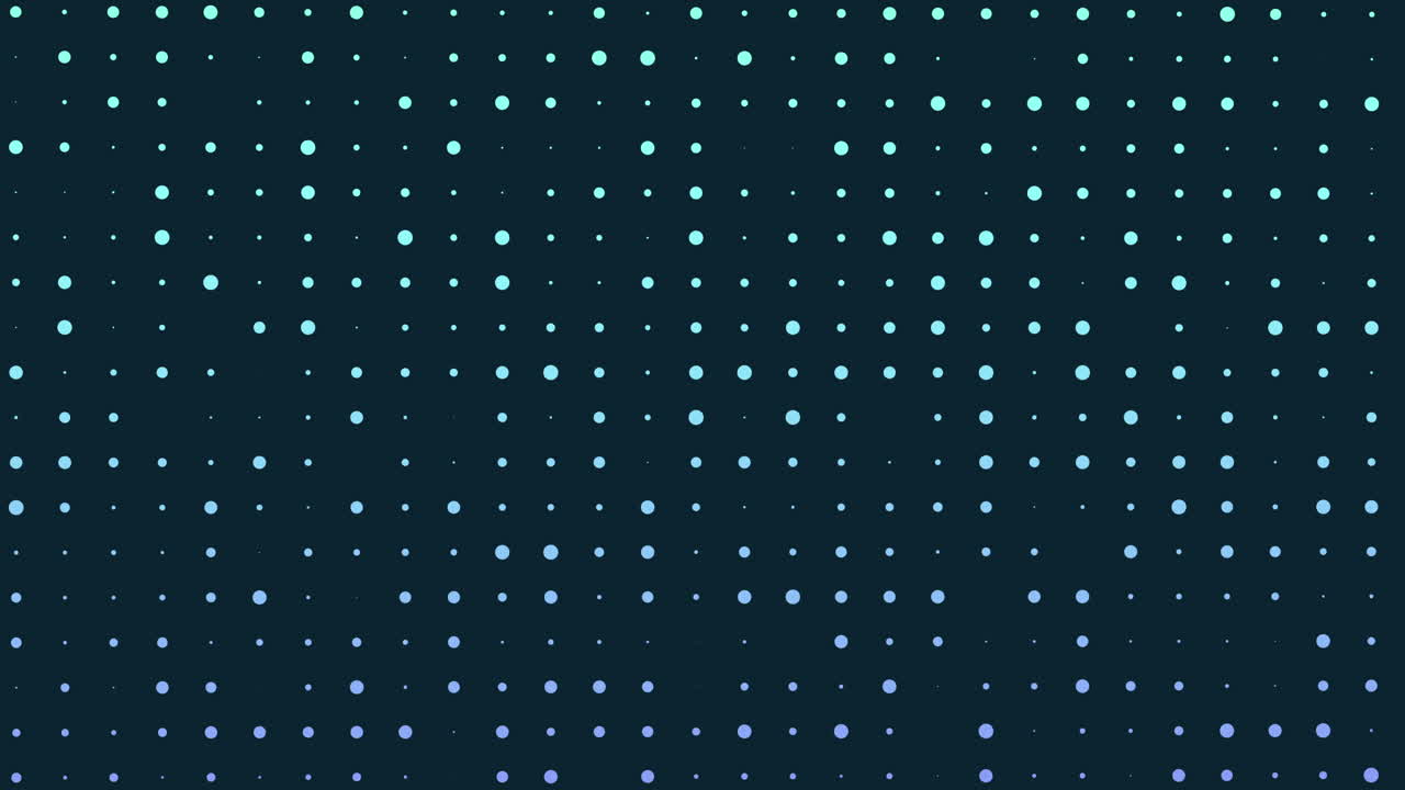 Neon random dots on digital screen