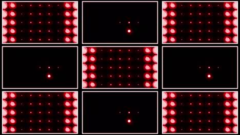 cuadrícula de patrón de luz de led roja