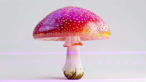 psychedelic magic mushroom in forest made with ai