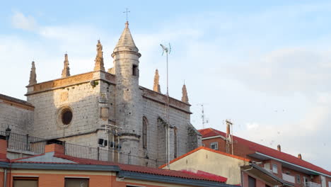 spanish monastery church at dusk