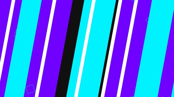 Abstrakt bevægelsesgrafik med geometriske former og livlige striber
