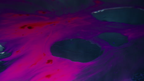 colourful, organic, liquids macro shots buzzing and flowing