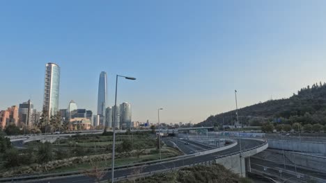 sunrise timelapse in santiago de chile