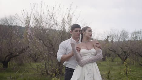 pareja en flor