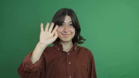 Woman-Bye-Bye-Sign