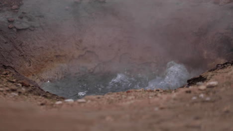 hot spring eruption