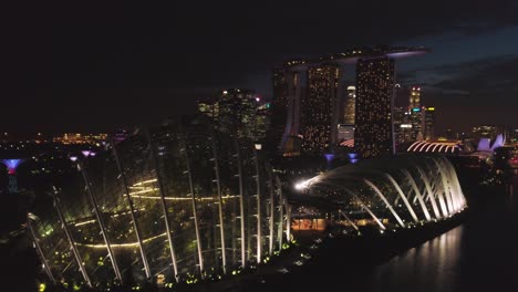 singapore skyline at night