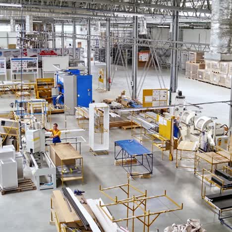 busy workshop interior
