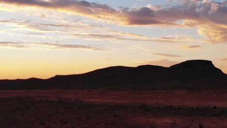 aerial view of dramatic sunrise near red rock canyon in las vegas nevada