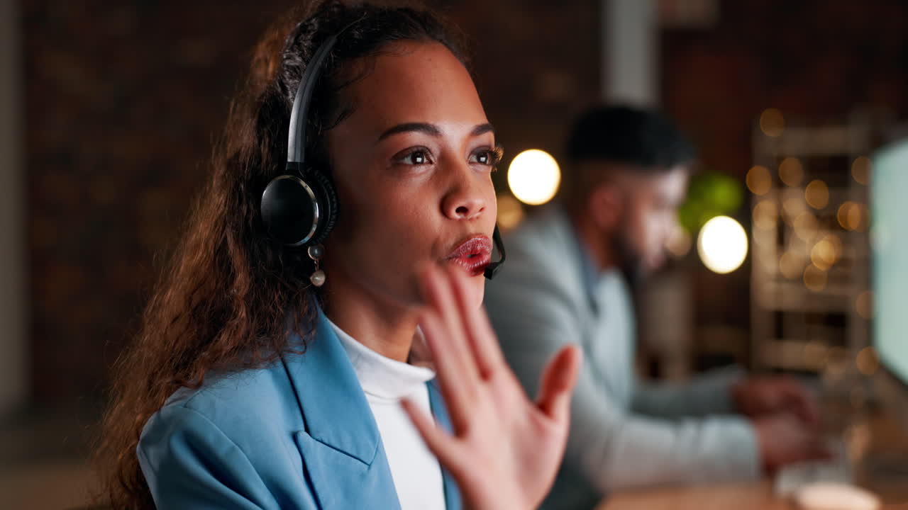 mujer de negocios, centro de llamadas