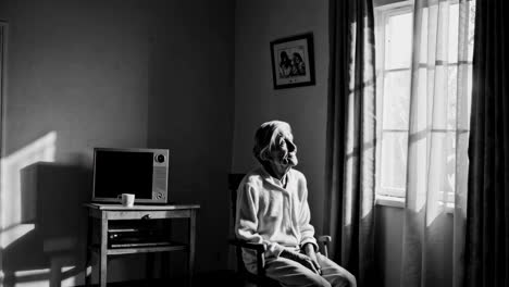 retrato de una mujer anciana