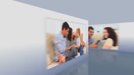 montaje de familias embarazadas