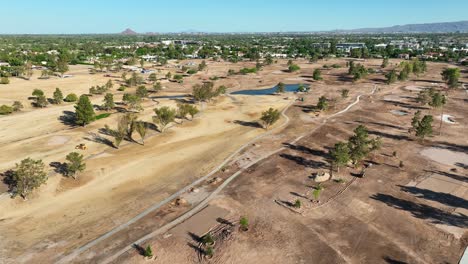 campo de golf resurfacing en el prestigioso club de campo