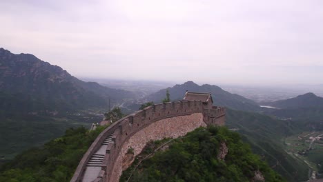 view from the great wall china