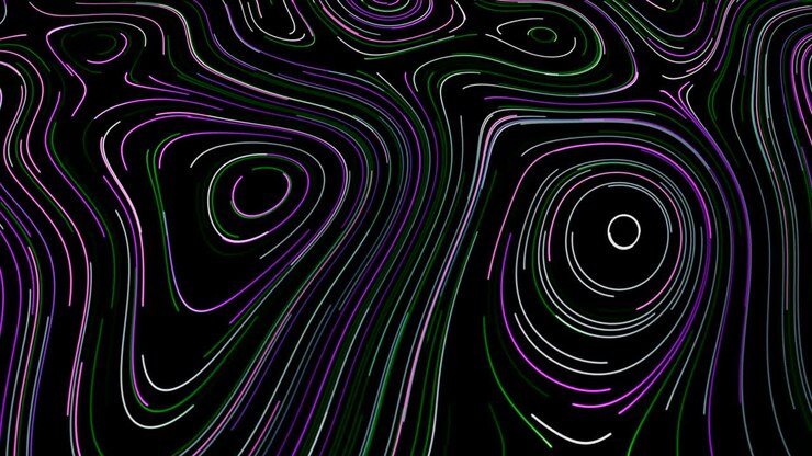 Modello di linee colorate astratte